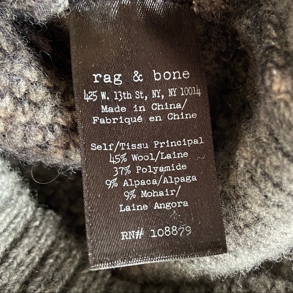 Rag & Bone Sweater Dress, Sz L - Picture 7 of 7